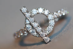 ECHAPPEE SILVER DIAMOND RING