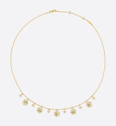 ROSE DES VENTS NECKLACE YELLOW GOLD, DIAMONDS AND MOTHER-OF-PEARL
