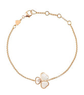 HAPPY HEART MOP BRACELET PINK GOLD DIAMOND