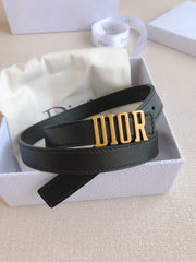 DIOR 25S BELT 20 MM IN BLACK CALFSKIN 613178