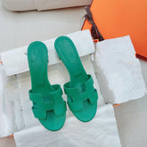 0asis Sandal Epsom Calfskin Teal Blue