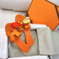 0asis Sandal Epsom Calfskin Orange