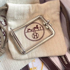 TUBE H BELT SILVER BUCKLE & REVERSIBLE NAVY BLUE LEATHER STRAP 38MM