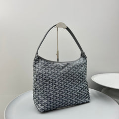 HOBO BOHÈME 34 IN GREY GOYARDINE CANVAS AND CALFSKIN