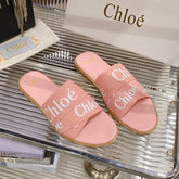 WOODY SLIPPER IN ROSE PINK CANVAS