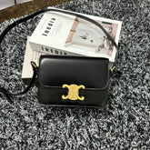 TRIOMPHE TEEN 18 BLACK COWHIDE LEATHER