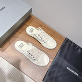 BALENCIAGA 25S SPORT CLOGS IN CREAM WHITE CANVAS