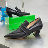 HIGH PUMP 35 MM IN BLACK CALFSKIN