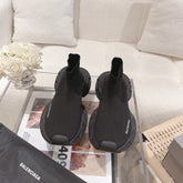 BALENCIAGA 25S SPEED TRAINER SNEAKERS 55 MM IN BLACK KNIT STYLE 2