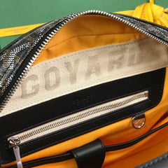 SAINT JEANNE BAG 35 IN BLACK GOYARDINE CANVAS AND CALFSKIN