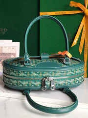 SAINT JEANNE MINI BAG 26 IN GREEN GOYARDINE CANVAS AND CALFSKIN