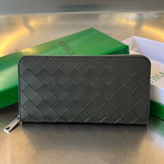 INTRECCIATO 19 WALLET IN DARK BLUE CALFSKIN