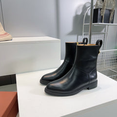 LP 25S KILDA ANKLE BOOT IN BLACK CALFSKIN