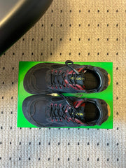 BOTTEGA VENETA 26S SNEAKERS IN BLACK SUEDE AND MESH FABRIC