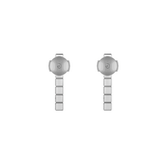 ICE CUBE SILVER EARRINGS