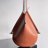 MEDIUM SOLSTICE 44 IN BROWN LAMBSKIN