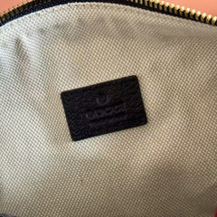 GG TOP HANDLE BAG 20 IN DARK BLUE DENIM MIX CALFSKIN