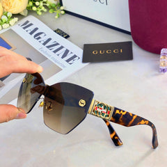 MIRRORED BUTTERFLY FRAME SUNGLASSES 571497 IN ACETATE EMBOSSED LOGO