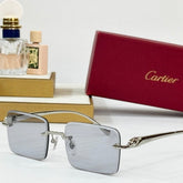 PANTHÈRE RIMLESS SQUARE FRAME SUNGLASSES 564103 IN METAL