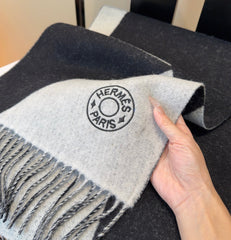 HERMES 25S SCARF 190 IN CASHMERE 989786