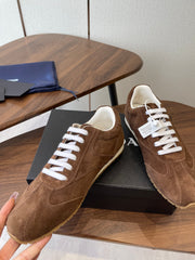 PRADA 25S SNEAKER IN BROWN SUEDE STYLE 12