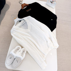 HERMES 25S V-NECK PULLOVER SWEATER 307