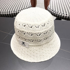 BUCKET HAT MODEL 651868 IN WHITE CROCHET