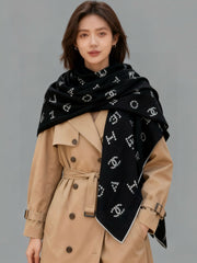 CHANEL 25S SCARF 135 CM IN CASHMERE SILK 943694