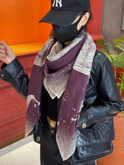 HERMES 25S SCARF 140 IN SILK CASHMERE 987419