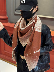 HERMES 25S SCARF 140 IN SILK CASHMERE 987420