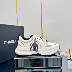 TRAINERS SNEAKER IN WHITE CALFSKIN WITH STICKER 238625