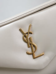 YSL 25S CALYPSO HANDBAG 26 IN IVORY LAMBSKIN GOLD HARDWRE