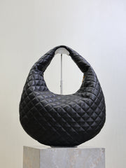 YSL 25S ICARE HOBO 44 IN BLACK QUILTED CALFSKIN GOLD HARDWARE