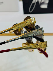 TRIOMPHE SEMI-RIMLESS SUNGLASS CL42118 IN METAL