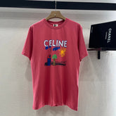 CELINE ROUND-NECK PRINTED T-SHIRT 274670