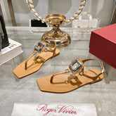 VIV' BY THE SEA SANDALS IN CINNAMON BROWN CALFSKIN