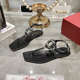 VIV' BY THE SEA SANDALS IN BLACK CALFSKIN