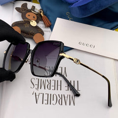 OVERSIZED SQUARE FRAME SUNGLASSES G1307 IN ACETATE AND METAL