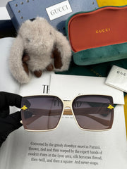 EMBOSSED LOGO GEOMETRIC FRAME SUNGLASSES G4250 IN ACETATE