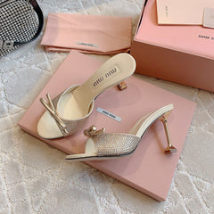 Champagne High - Heels Diamond Sheepskin