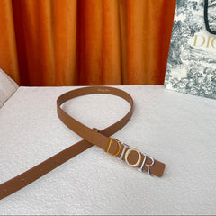 DIOR 25S BELT 20 MM IN BROWN CALFSKIN 562165