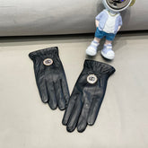 CLASSIC TOUCHSCREEN GLOVES IN BLACK SHEEPSKIN 427387