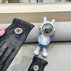 CLASSIC TOUCHSCREEN GLOVES IN BLACK SHEEPSKIN 427387