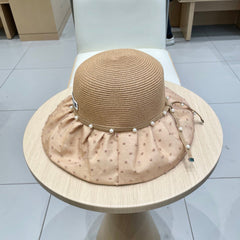 WIDE BRIM HAT IN BROWN STRAW 673032