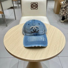 BASEBALL HAT WITH LOGO IN JEAN 674125
