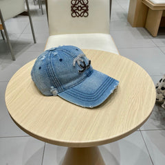 BASEBALL HAT WITH LOGO IN JEAN 674125