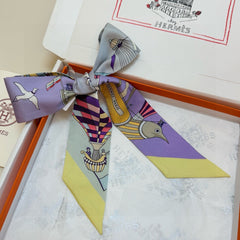 HERMES 25S NECKERCHIEF 86 IN SILK 991549