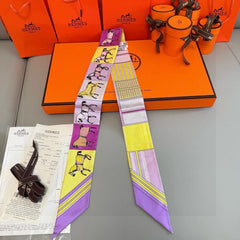 HERMES 25S NECKERCHIEF 86 IN SILK 991552