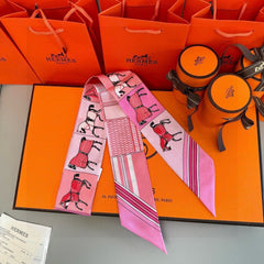 HERMES 25S NECKERCHIEF 86 IN SILK 991553