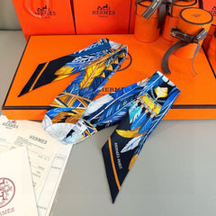 HERMES 25S NECKERCHIEF 86 IN SILK 991554